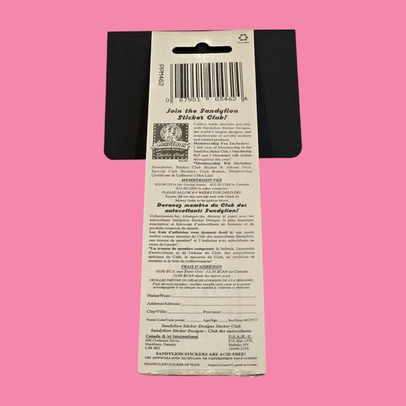 Vintage Prismatic SandyLion Princess Wand Slipper Accessories Stickers 1 Sheet - Picture 2 of 5